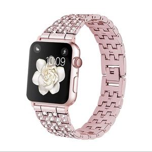 Dystom Pink Crystal Apple Watch Band 42mm 44mm
